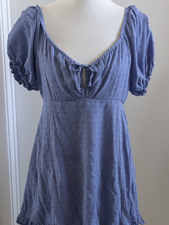 Sky and Sparrow Dresses & Skirts - Swiss Dot Peasant Mini Dress